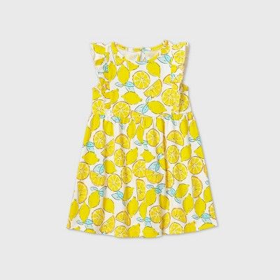 Toddler Girls' Tank Top 'Lemon' Dress - Just One You® made by carter's Yellow | Target
