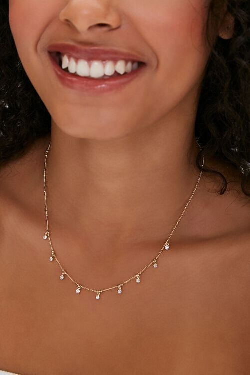 Rhinestone Charm Necklace | Forever 21 (US)