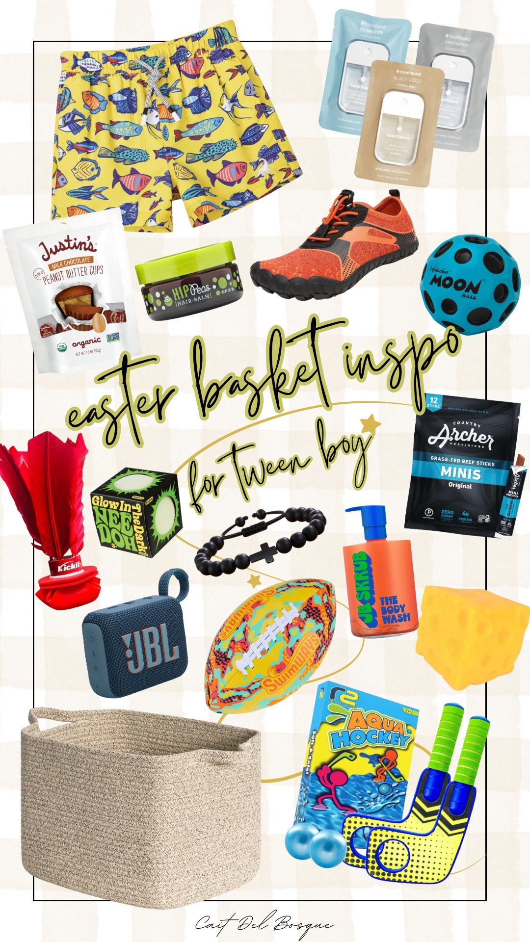 Tween Boy Easter Basket Inspo! ✨

Tween boy, Tween boy Easter basket, boy Easter basket, gift ideas, boy gift ideas, kid gifts ideas, Gift idea, boy gift, kids Easter basket, kids finds, boy gift basket, Easter gifts, boy gifts, Amazon finds, amazon Easter, Easter2025, Tween Easter, tween boy swimsuit, swim trunks, outdoor, outdoor toys, hair care, boys hair care, water shoes

#LTKSeasonal #LTKKids