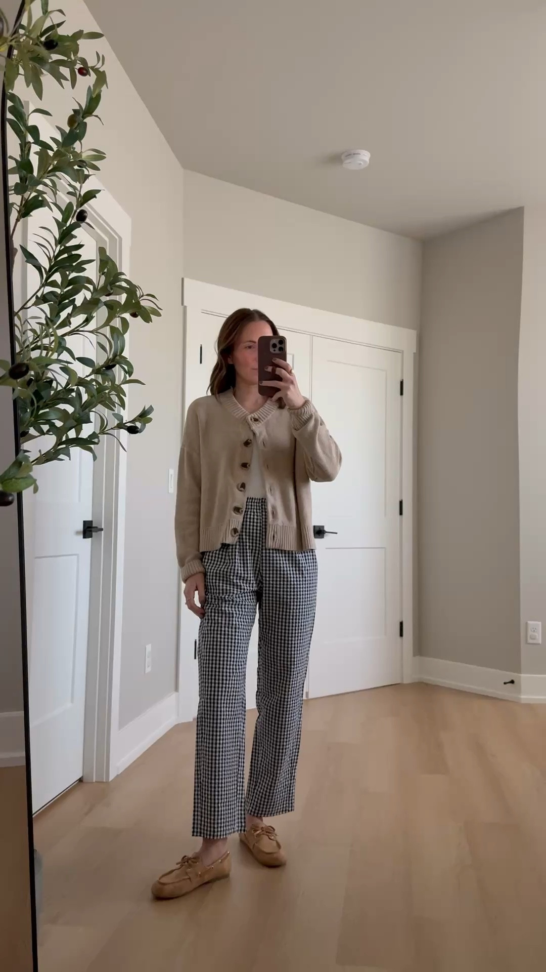 Teacher outfit idea 🍎 these pull on pants are an Amazon find and so cute and comfy! Wearing size small pants and small cardigan

Teacher style, teacher outfit, gingham pants, pull on pants, teacher outfit idea, classroom style, outfit inspo 