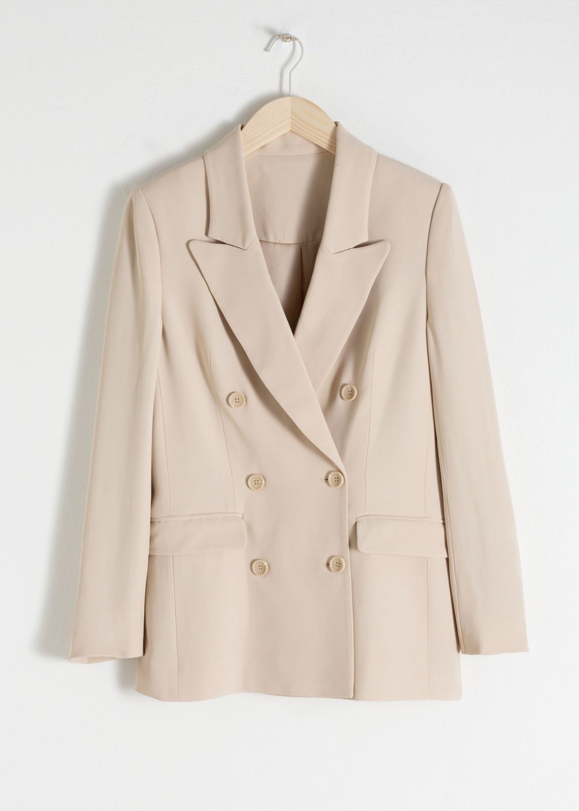 Long Double Breasted Blazer - Beige | & Other Stories (EU + UK)