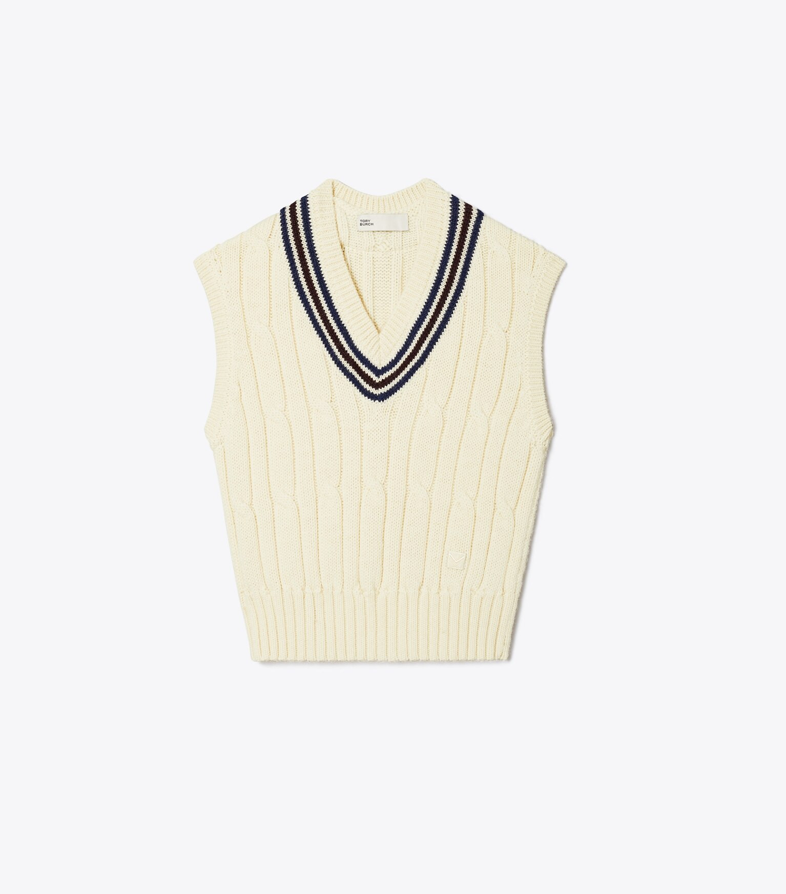 CABLE KNIT VEST | Tory Burch (US)