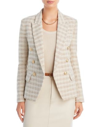 L'AGENCE Kenzie Checked Double Breasted Blazer  Back to results -  Women - Bloomingdale's | Bloomingdale's (US)