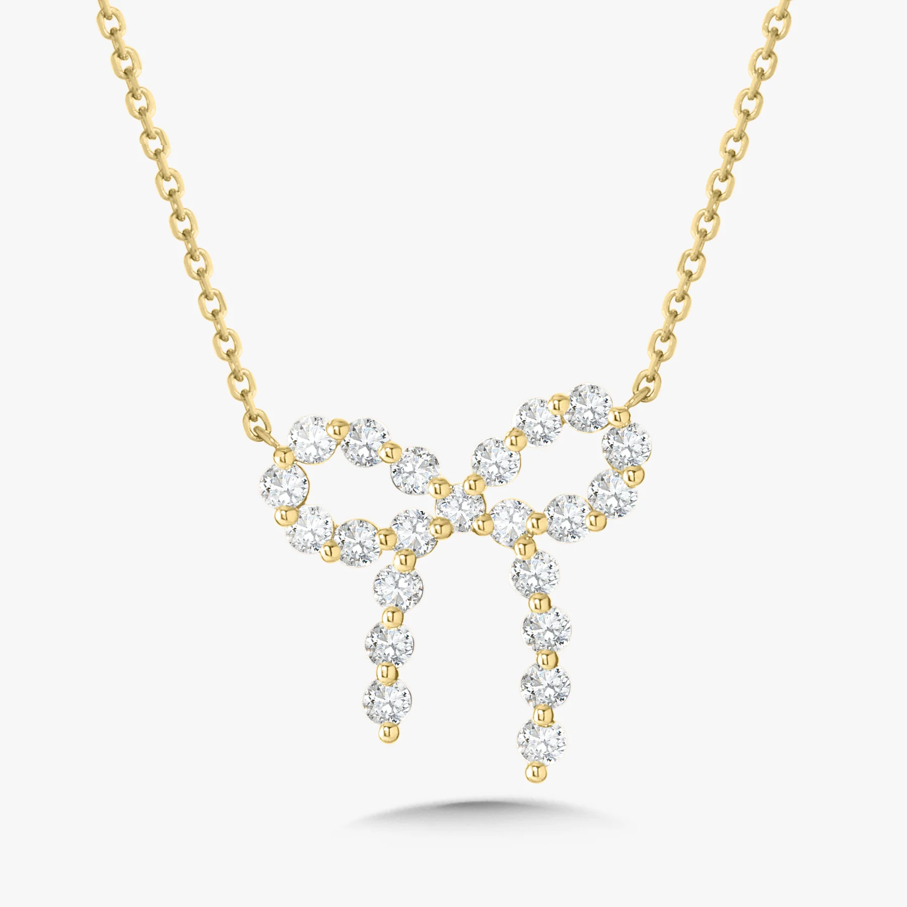 Little Posie Charlie Cloud® Floating Diamond Hollis Bow Necklace | RW Fine Jewelry