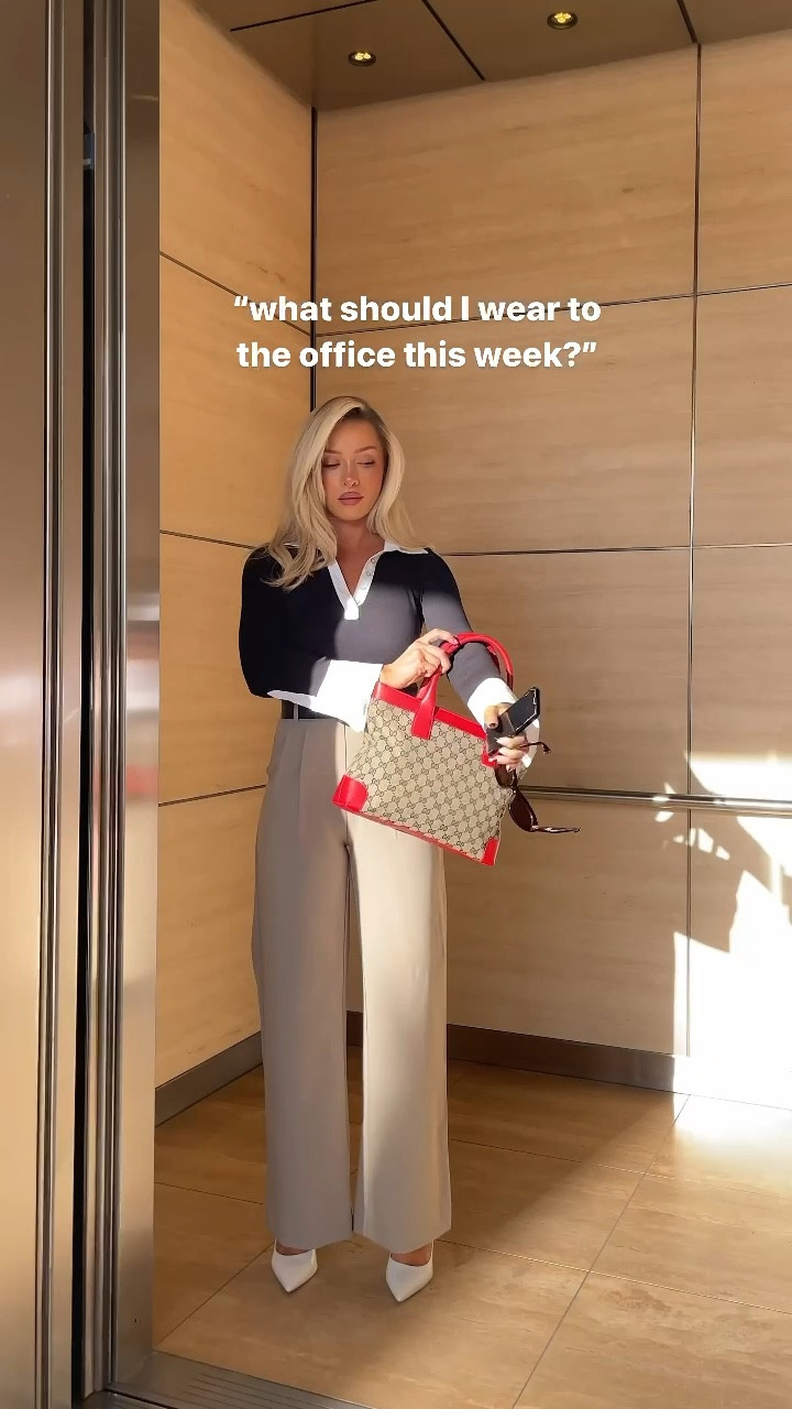 Office outfit inspo 
Size up 1 in in trousers 
Size down in the menswear skort
Size 2 in the long skirt 
Size small in almost everything else! 

#LTKworkwear #LTKfindsunder100 #LTKstyletip