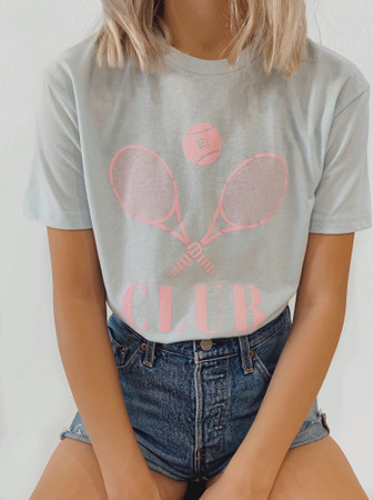 CLUB TEE- Baby Blue | EllandEmm