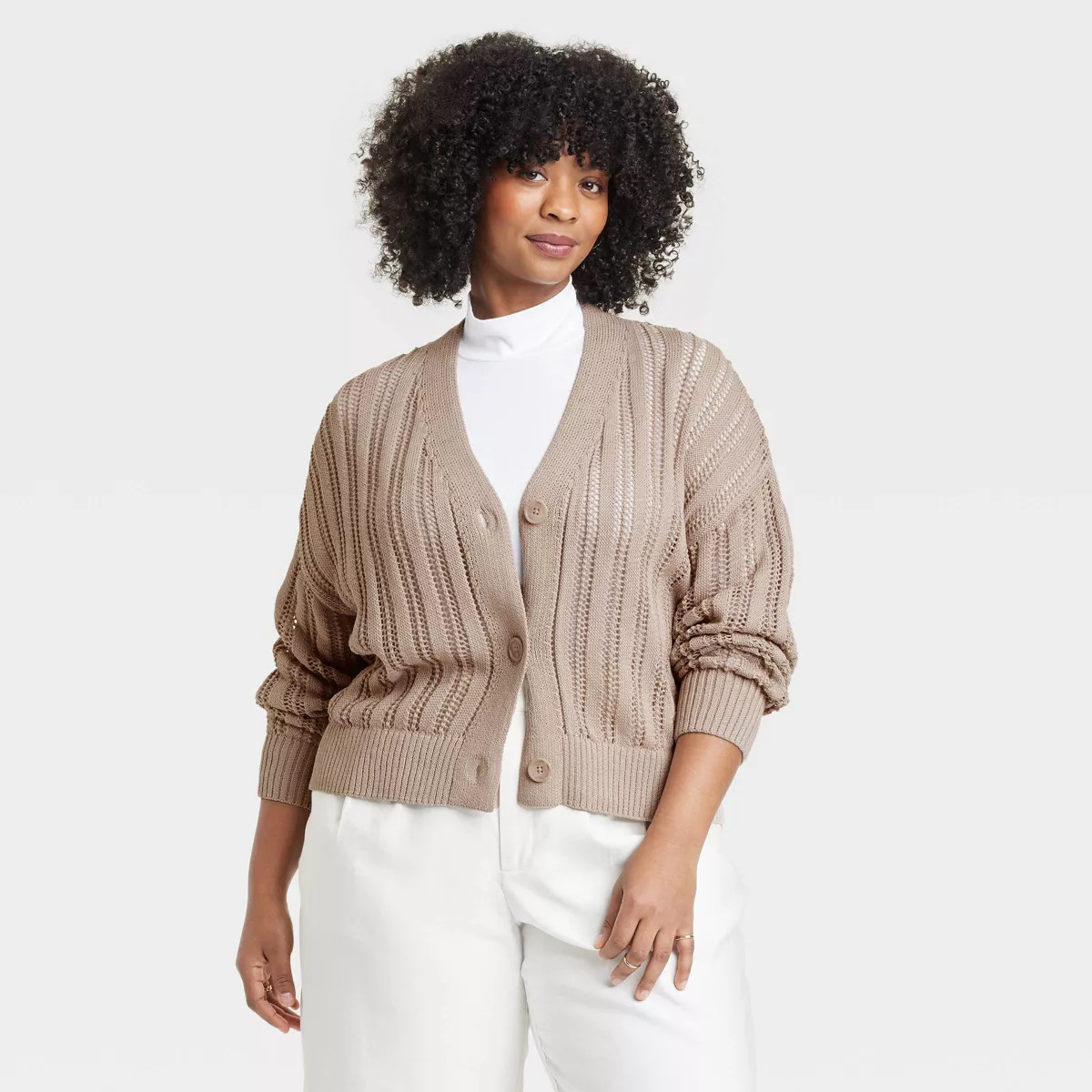 Women's Openwork Cardigan - A New Day™ | Target