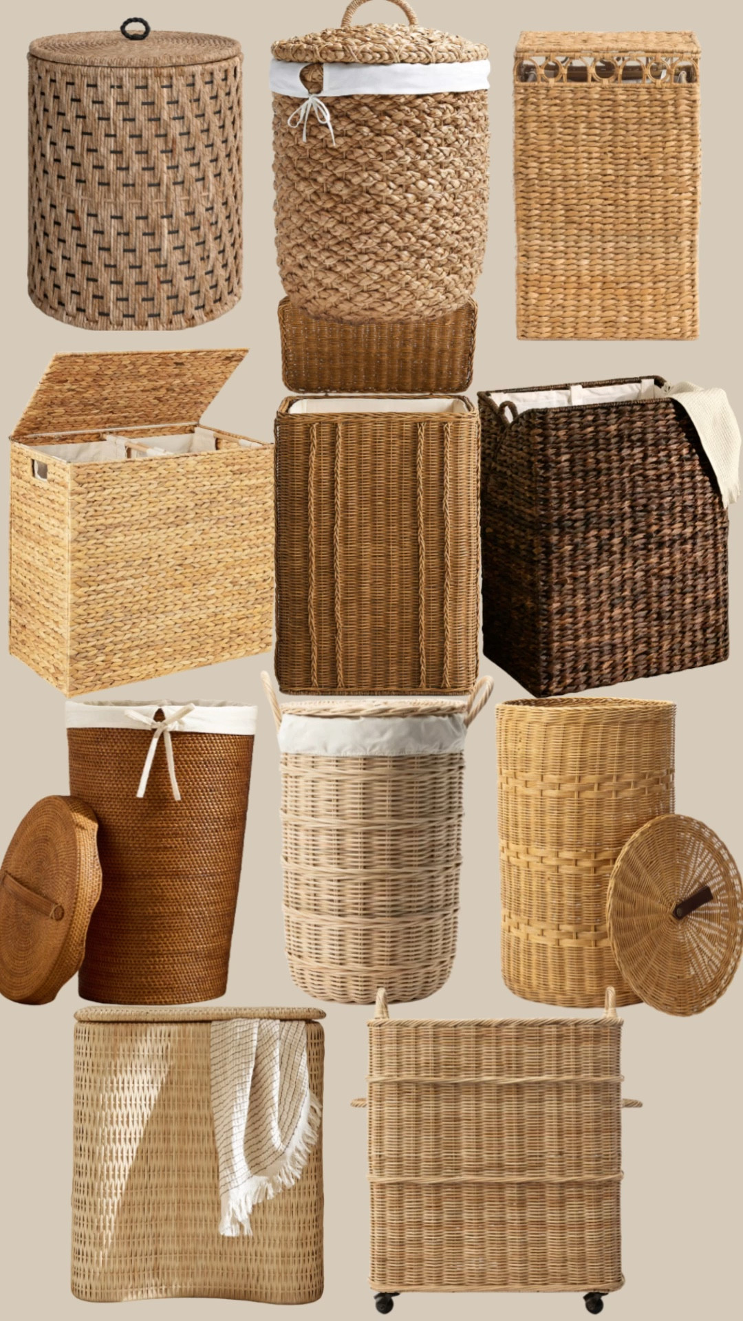 Woven laundry hampers 

#LTKHome
