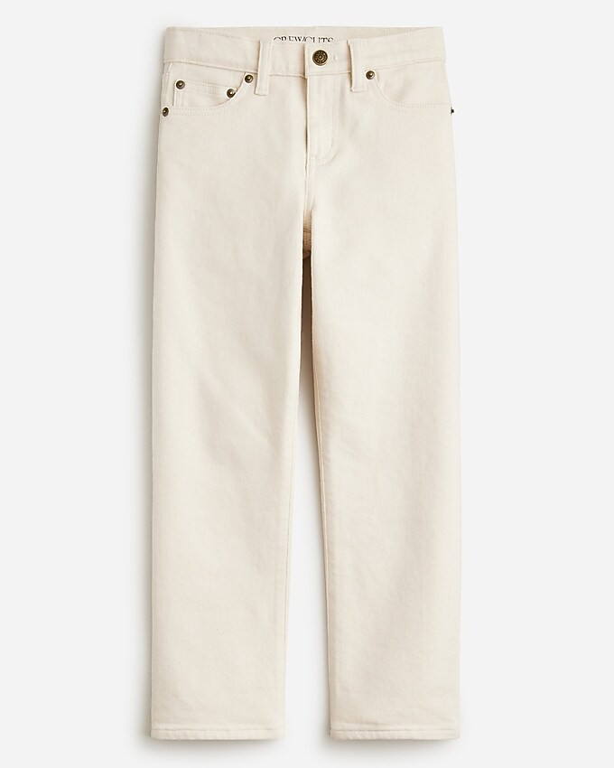 Kids' relaxed-fit stretch jean in ecru wash | J. Crew US