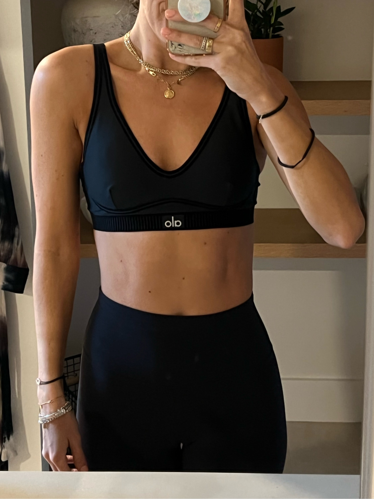 Wearing a small 