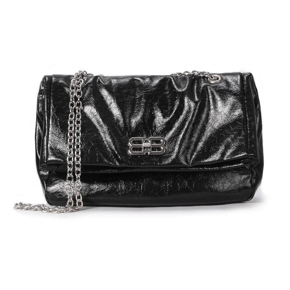 Crossbody Bags for Women Trendy Vegan Leather Hobo Purses Shoulder Handbags With Wide | Amazon (US)