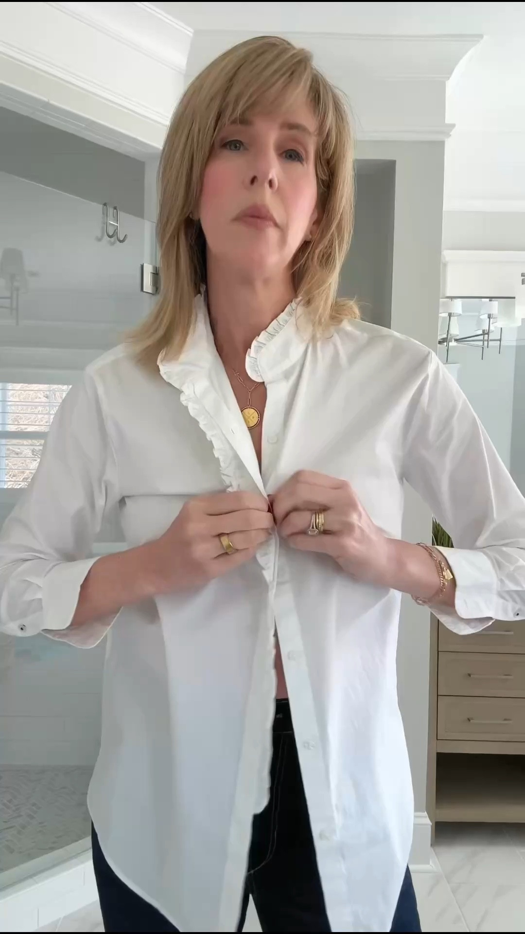 Everyday staples that can transition from early spring into summer.   It’s all about layering.   

And don’t forget that your outerwear is the most important piece in your closet this time of year - it’s the one piece everyone will see.  

A fabulous cropped trench with a relaxed fit is a versatile coat that looks pulled together without extra effort.  

Wearing size small in blouse, size 28 in denim and small in trench.  Shoes tun true to size.  



#LTKSeasonal #LTKootd #LTKWorkwear