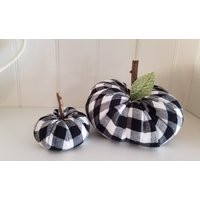 Buffalo Check Fabric Pumpkins | Etsy (US)