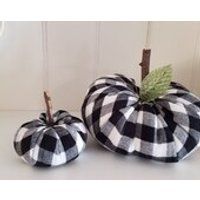 Buffalo Check Fabric Pumpkins | Etsy (US)