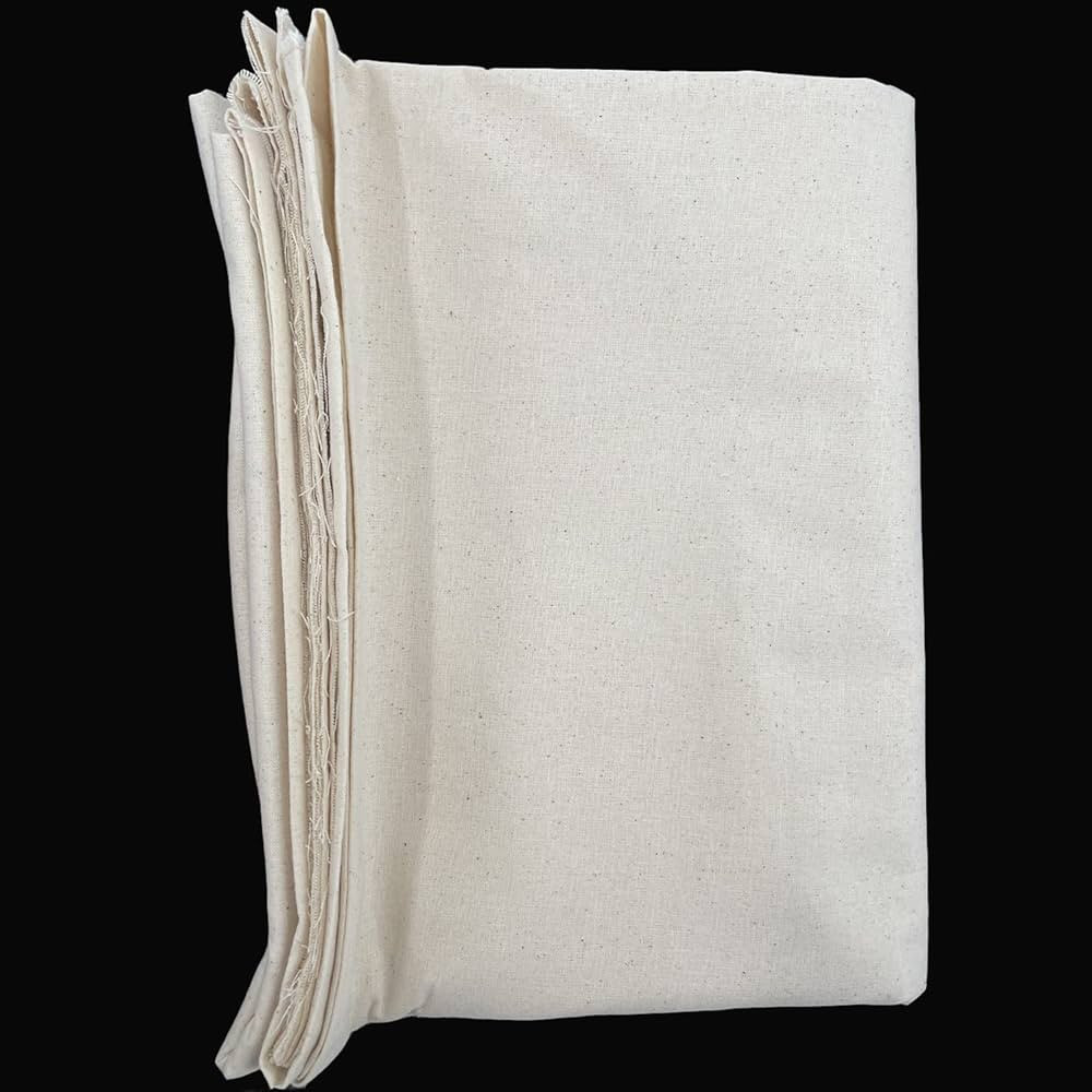 HOTGODEN Medium Weight 100% Cotton Muslin Fabric: 63 inch x 2,5,10 Yards Unbleached Muslin Linen ... | Amazon (US)