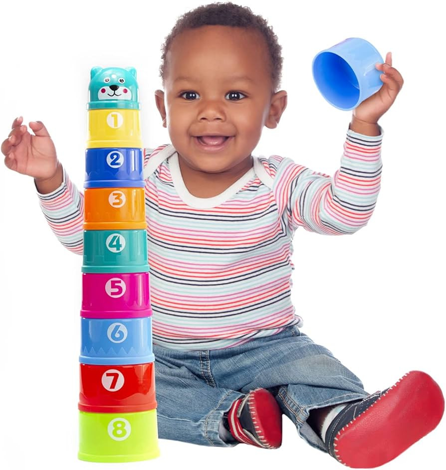BRINQUEDO EDUCATIVO POTE DE EMPILHAR INFANTIL MC908 MEGA COMPRAS | Amazon (BR)