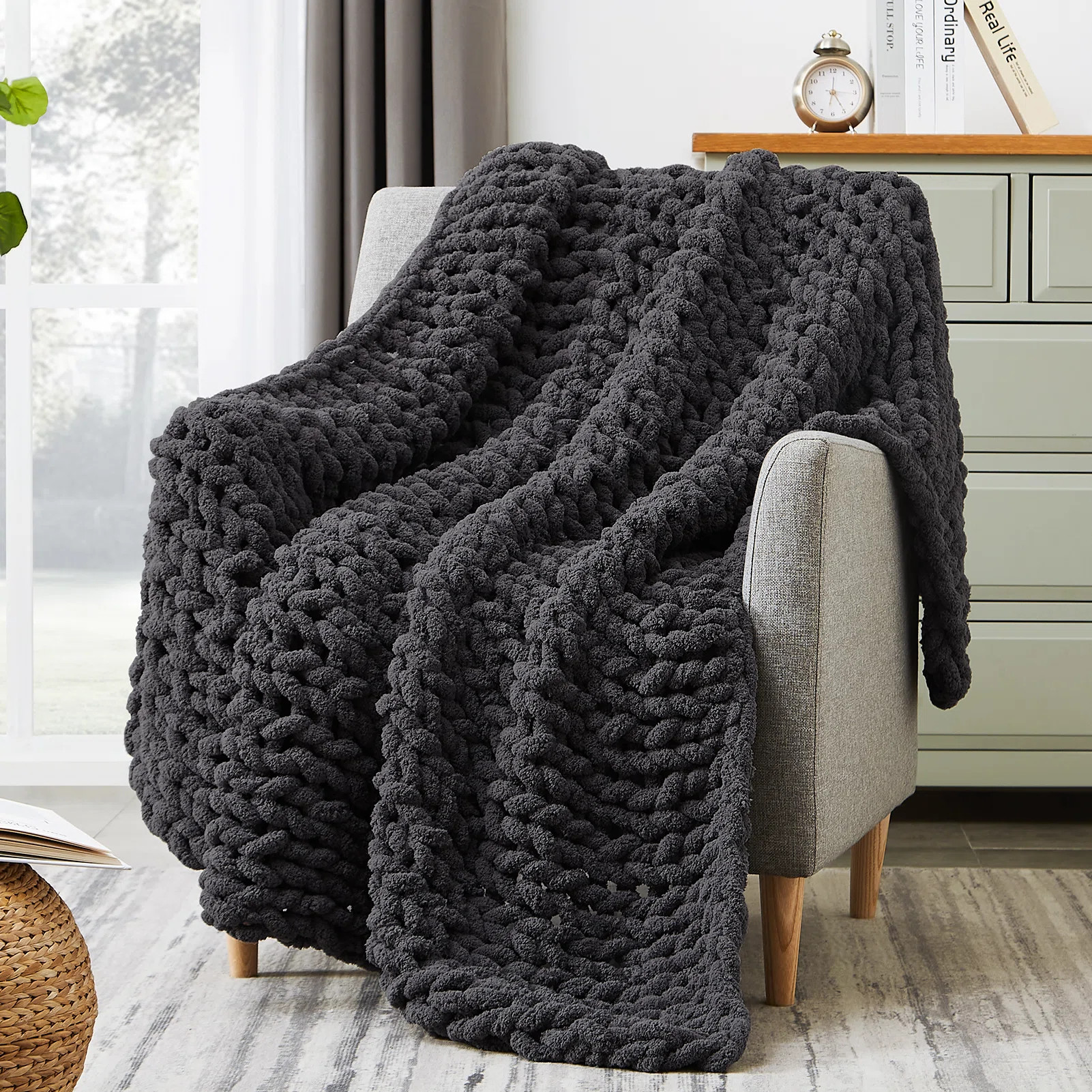 Geniospin Chunky Knit Blanket Throw | Wayfair | Wayfair North America