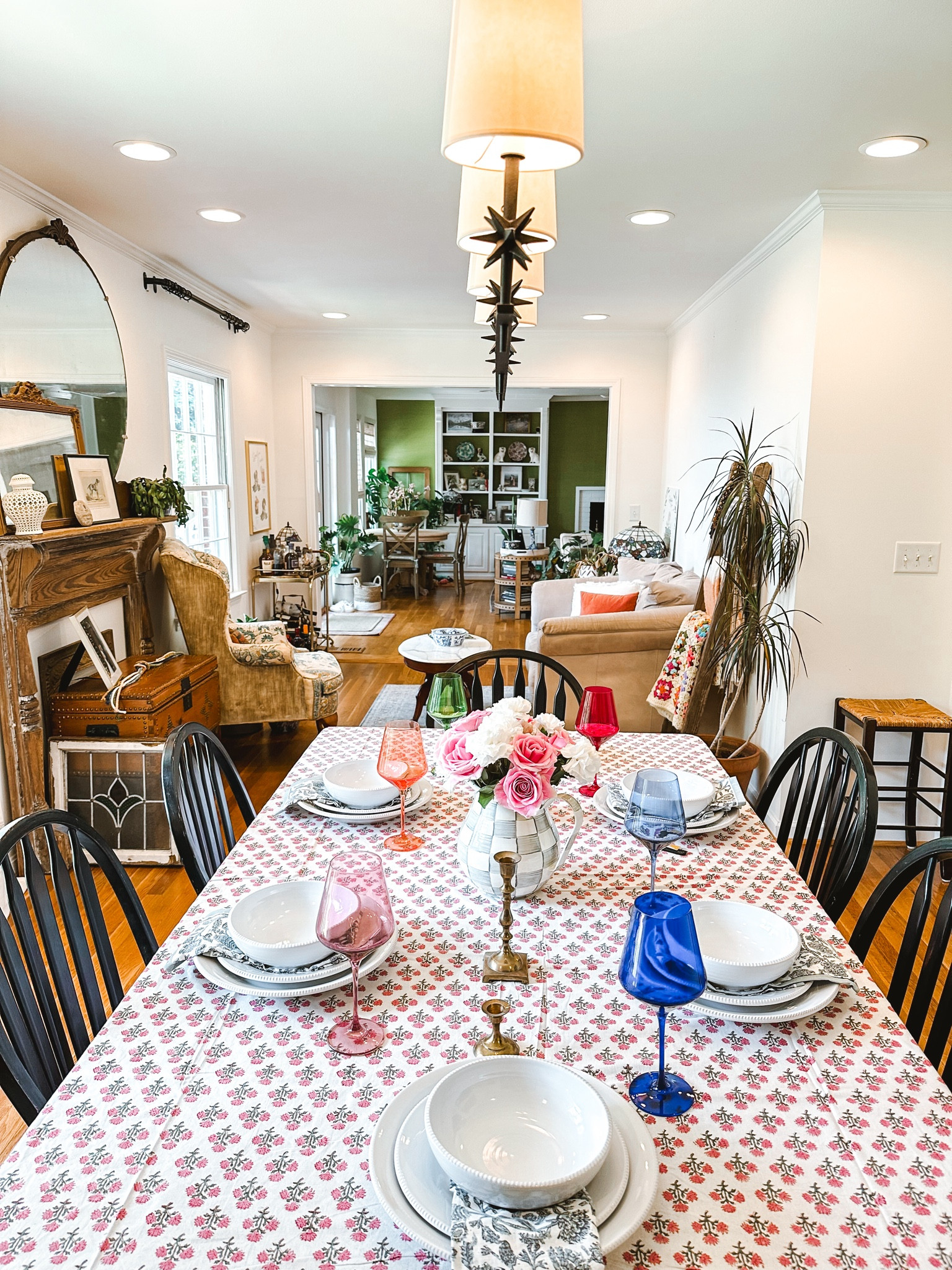 Table setting, Mackenzie Childs, pottery barn, Estelle wine glasses 

#LTKGiftGuide #LTKHome #LTKParties