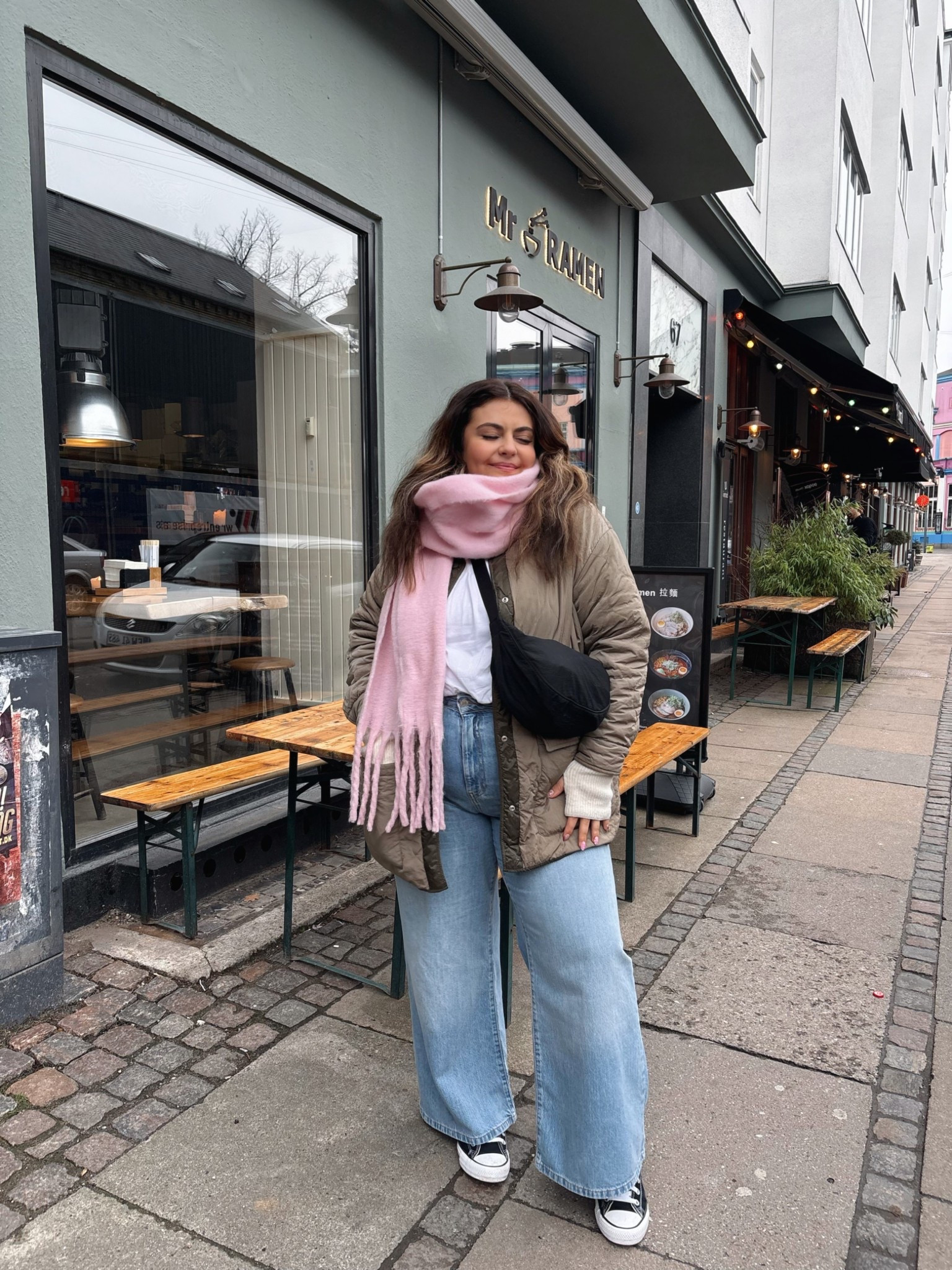 First day in Copenhagen outfit 🇩🇰

City break outfit, city break, holiday outfit, winter outfit, spring outfit, blue jeans, new look blue jeans, new look adalae jeans, wide leg jeans, pink scarf, quilted jacket, green quilted jacket, Uniqlo cross body bag, black cross body bag

#LTKuk #LTKmidsize #LTKtravel

#LTKtravel #LTKuk #LTKmidsize
