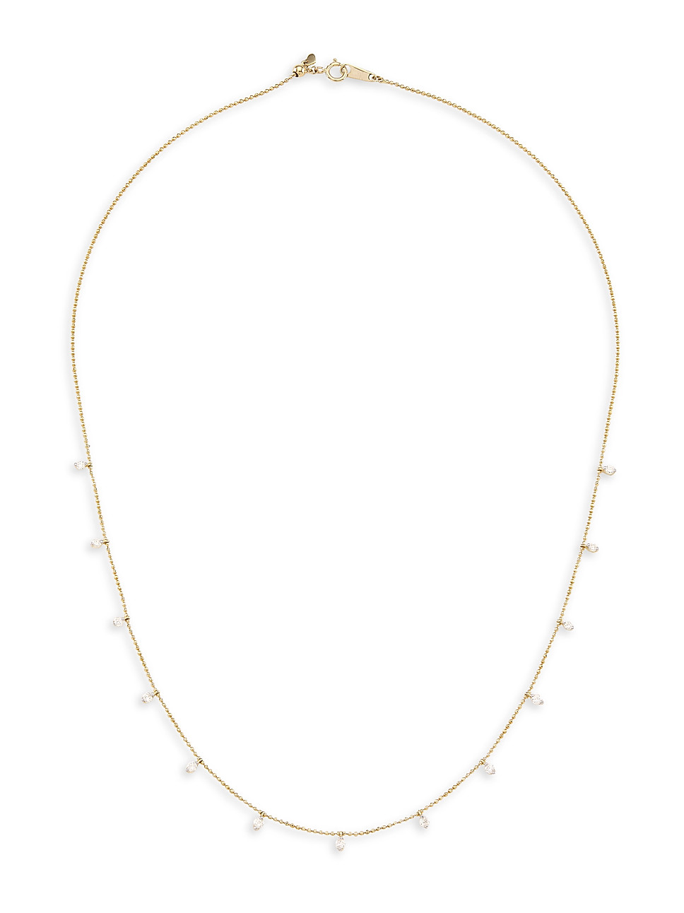 14K Yellow Gold & 0.5 TCW Diamond Station Necklace | Saks Fifth Avenue