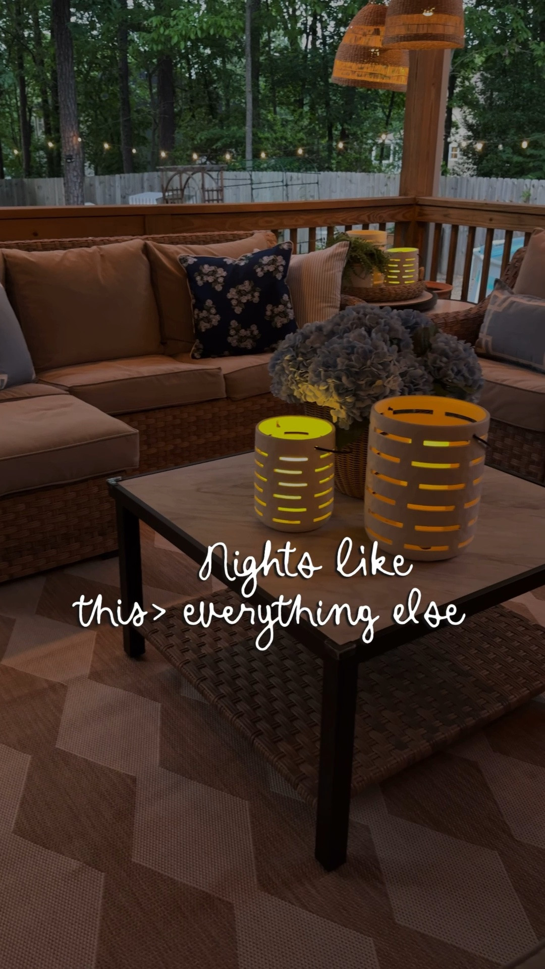 This is why I love outdoor nights…
Nighttime is where this space really shines⭐️.
Soft lighting, cozy corners, and the kind of glow that makes everyone want to stay awhile.




outdoor lighting, backyard glow up, patio lights, outdoor entertaining, cozy backyard, summer nights, string lights, outdoor decor, hosting at home, backyard ambiance
#ltkfamily

#LTKSeasonal #LTKHome #LTKmomlife