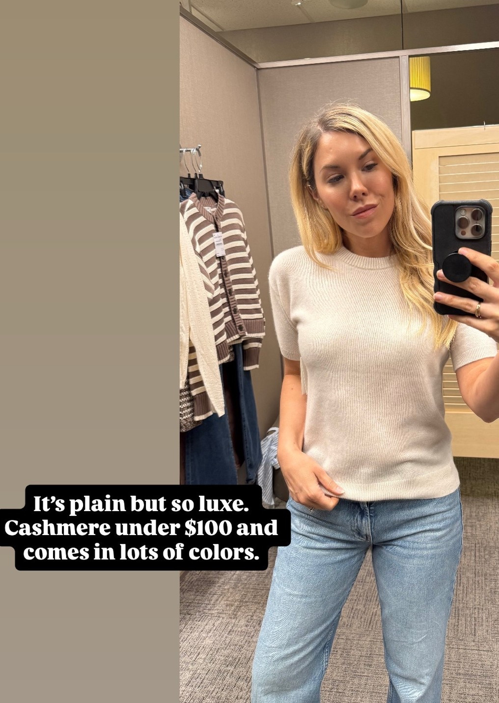 Cashmere but make it a tee shirt

#LTKSaleAlert