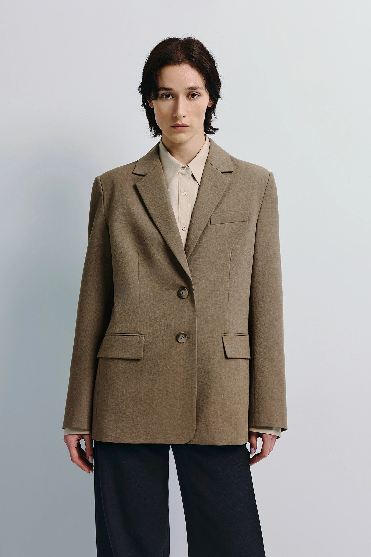 Walker Oversized Blazer in Driftwood | Rue Sophie | Rue Sophie