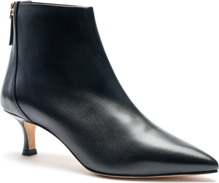 Francesca Pointed Toe Kitten Heel Bootie (Women) | Nordstrom