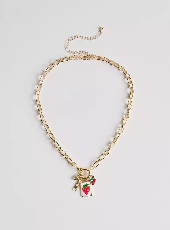 Fruit Charm Link Necklace | Torrid (US & Canada)