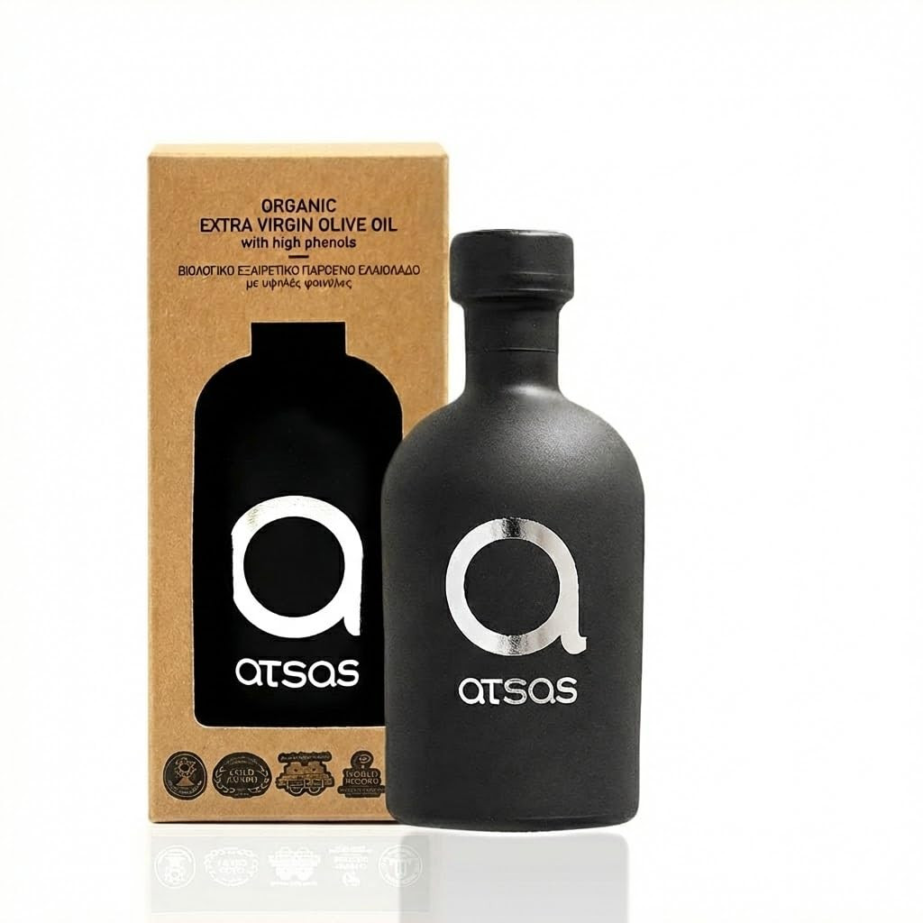 Atsas Extra Virgin Organic Olive Oil - Rich in Phenolic content - Cyprus Cold Pressed Evoo - Mult... | Amazon (US)