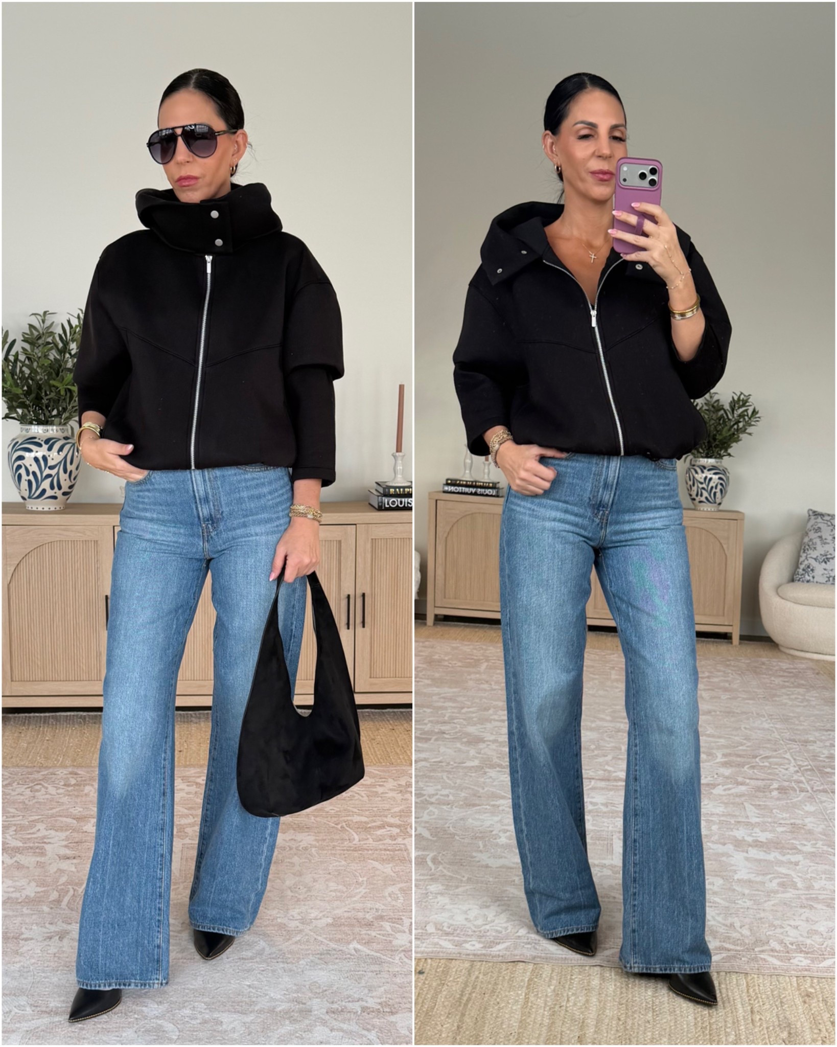 The best Levi’s denim- runs tts 
Scuba jacket is stunning! - wearing a small 
Love this amazon tote- amazing quality 

#LTKOver40 #LTKTall #LTKU