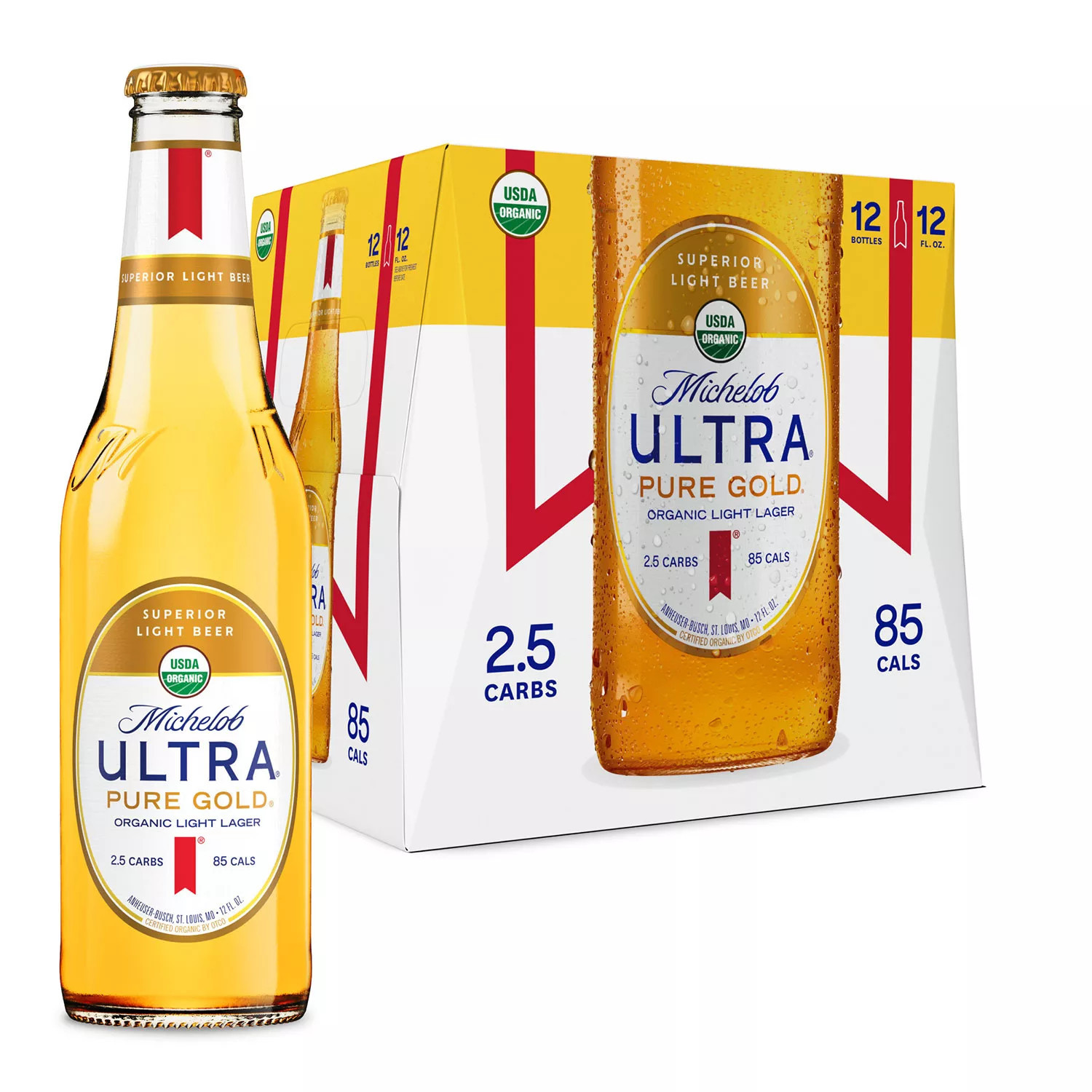 Michelob Ultra Pure Gold Light Lager Beer, 12 fl. oz. bottle, 12 pk. | Sam's Club