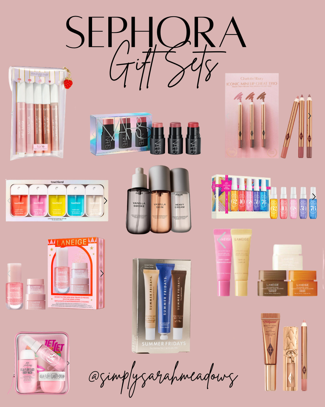Sephora Gift Sets that will make the prefect gift. 

 

#LTKGiftGuide #LTKHoliday #LTKBeauty