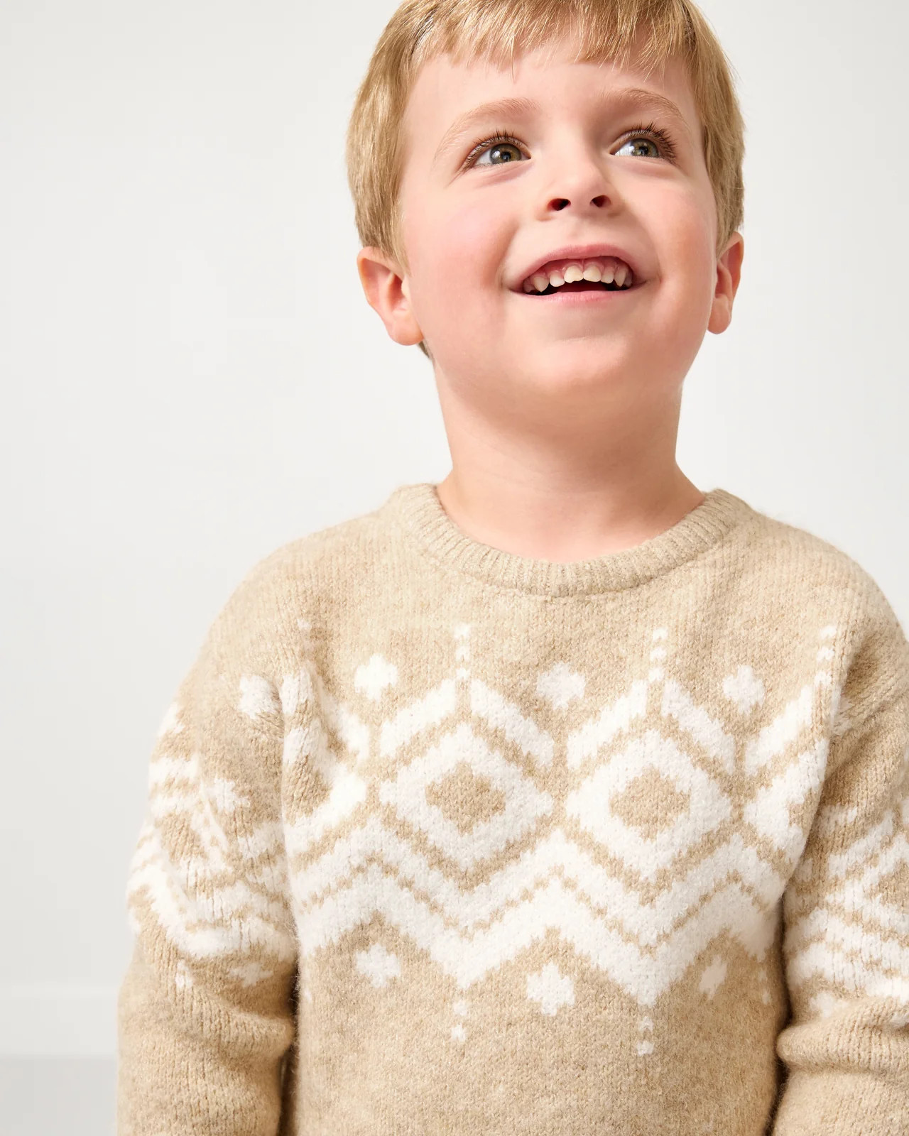 Neutral Fair Isle Sweater | Little Sleepies