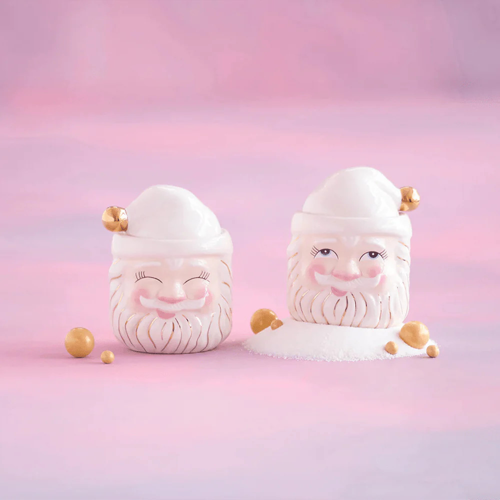 Glitterville Papa Noel Candy Jar, Cream - 2 Style Options | Shop Sweet Lulu