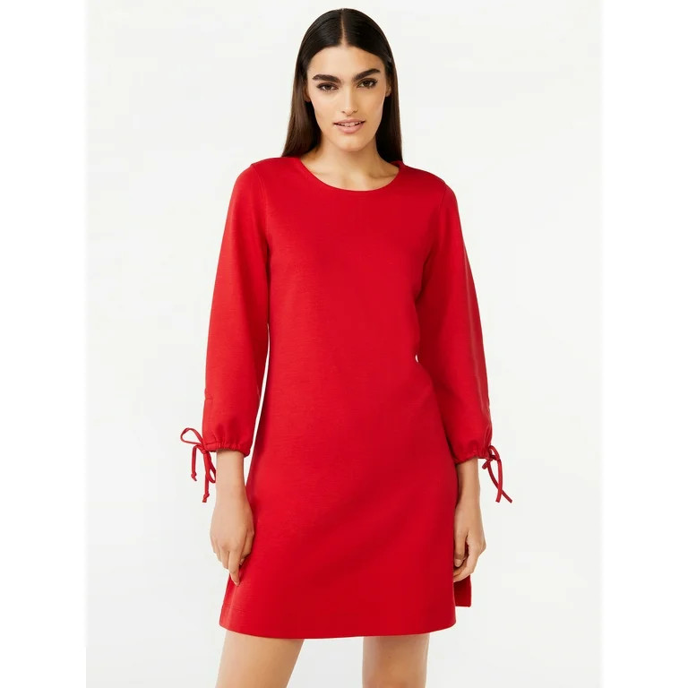 Free Assembly Women's Tie Sleeve Mini Dress | Walmart (US)