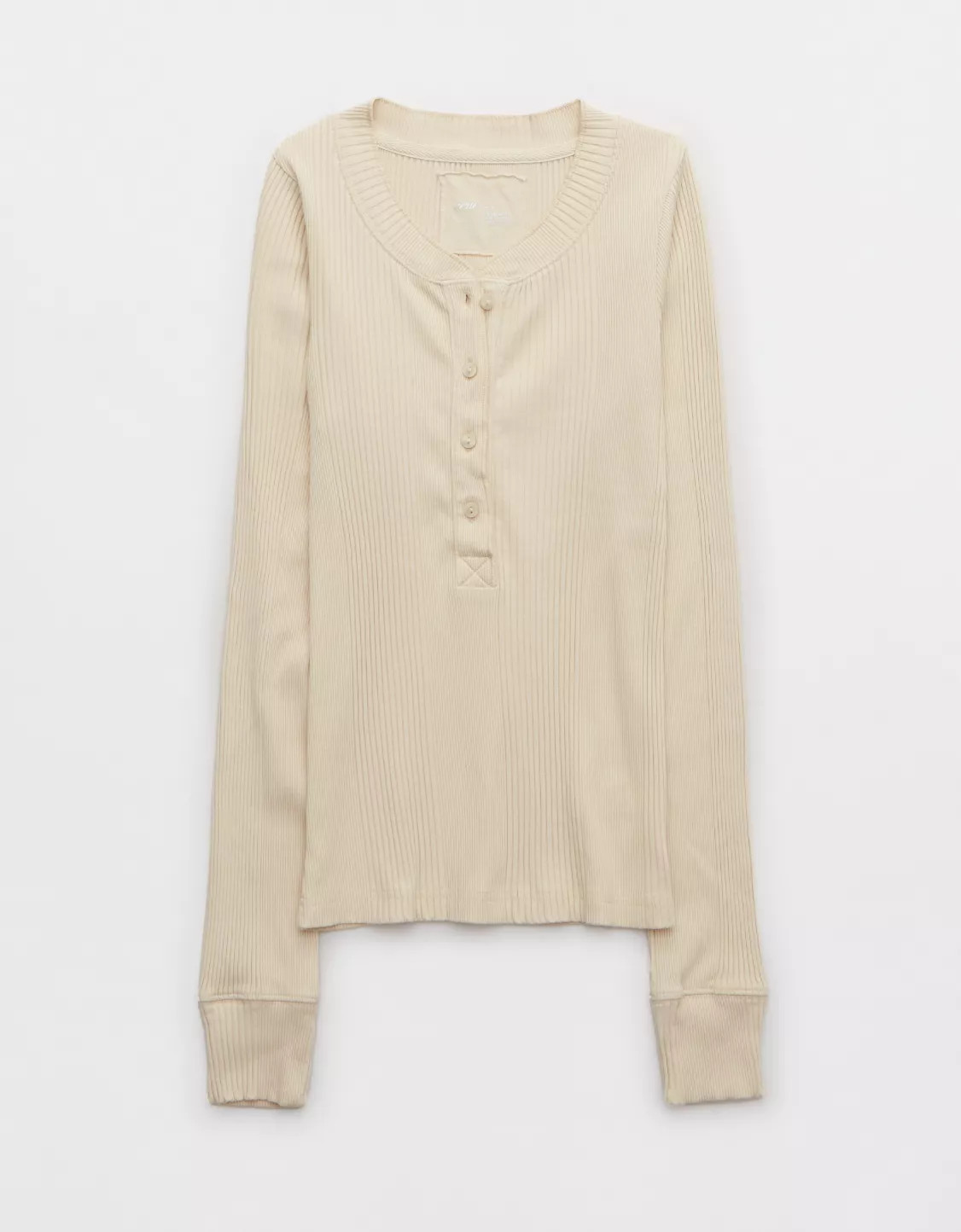 Aerie Road Trip Long Sleeve Henley T-Shirt | Aerie