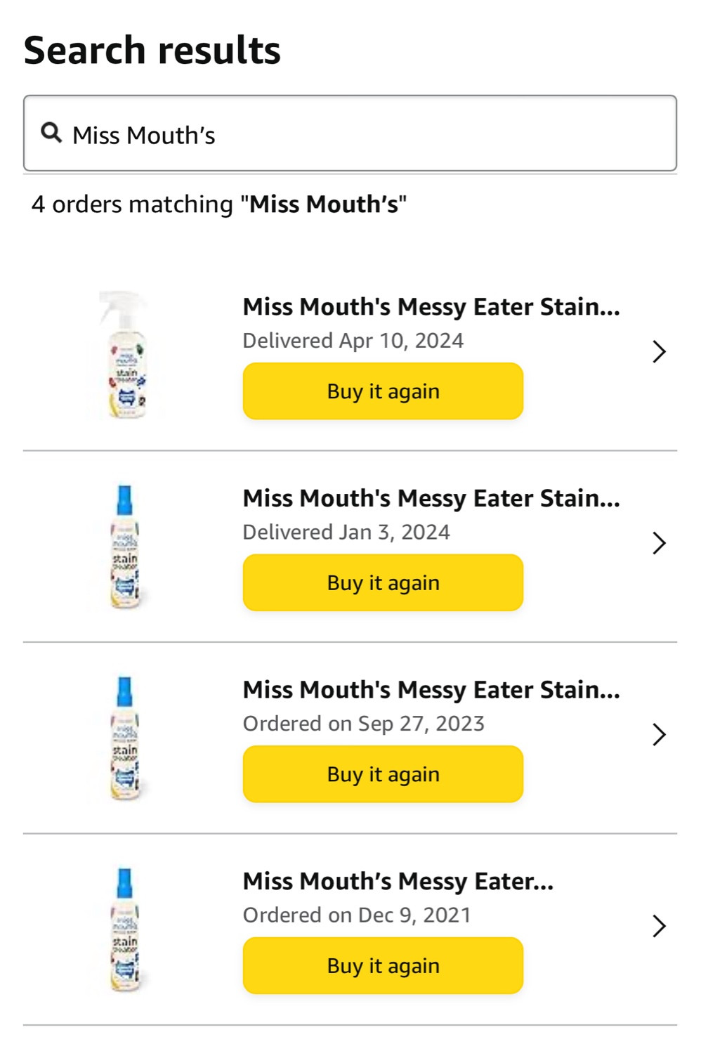 So good i’ve ordered it four times! This stain remover get out any stain — including red wine out of white shirts! 