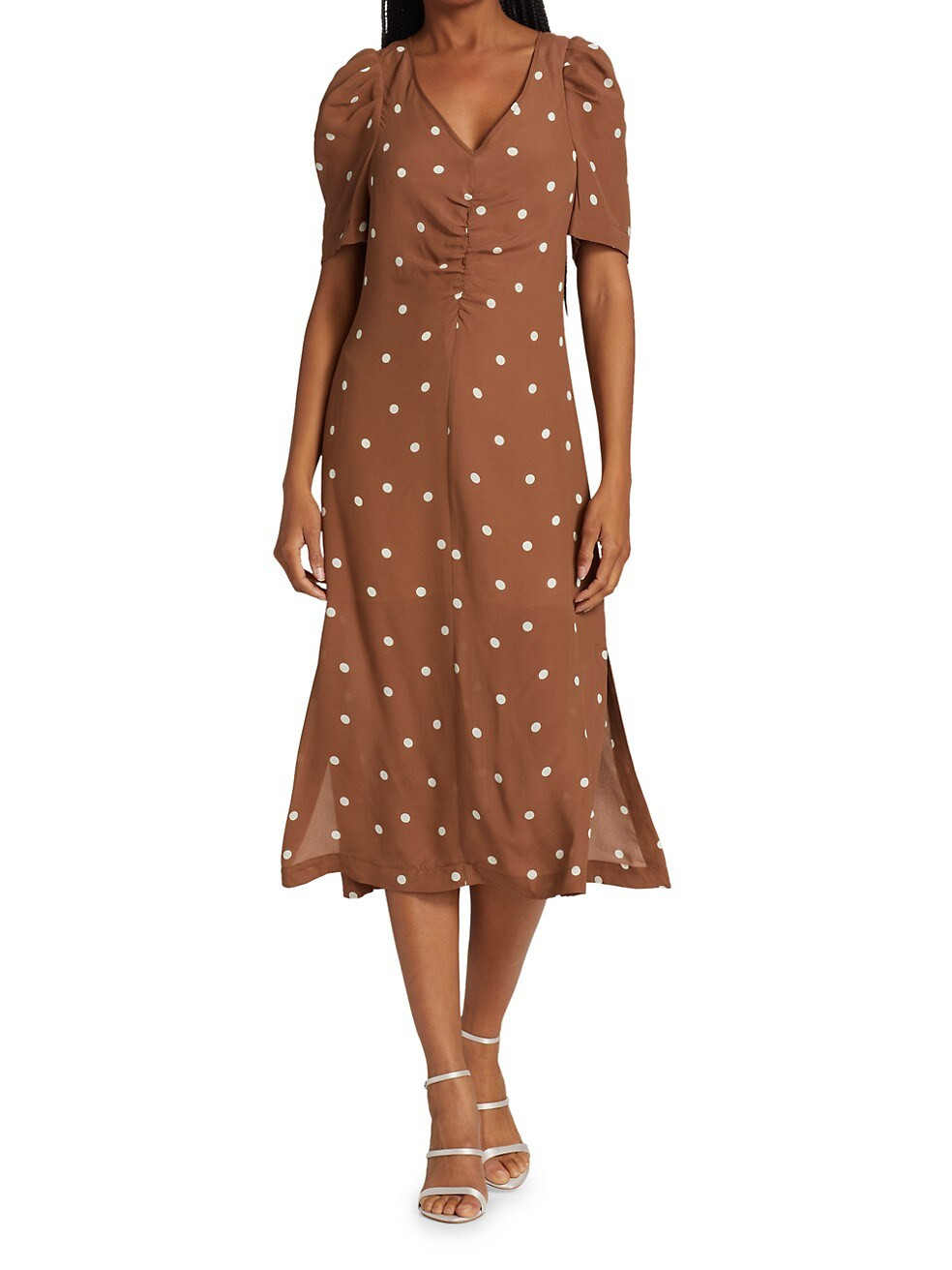 Addax Polka Dot Midi Dress | Saks Fifth Avenue