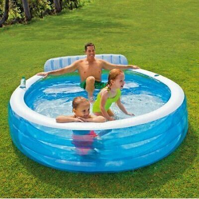 Intex 57190EP Inflatable Family Swim Center Lounge Pool  90” X 86” X 31” New 43961791297 | ... | eBay US