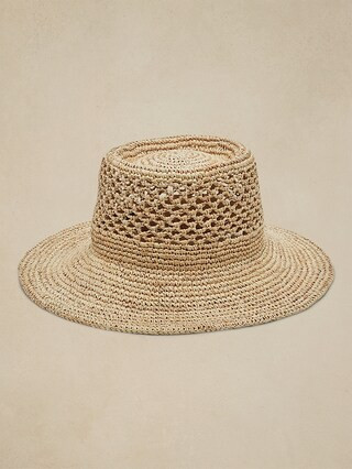 Crochet Straw Hat | Banana Republic (CA)
