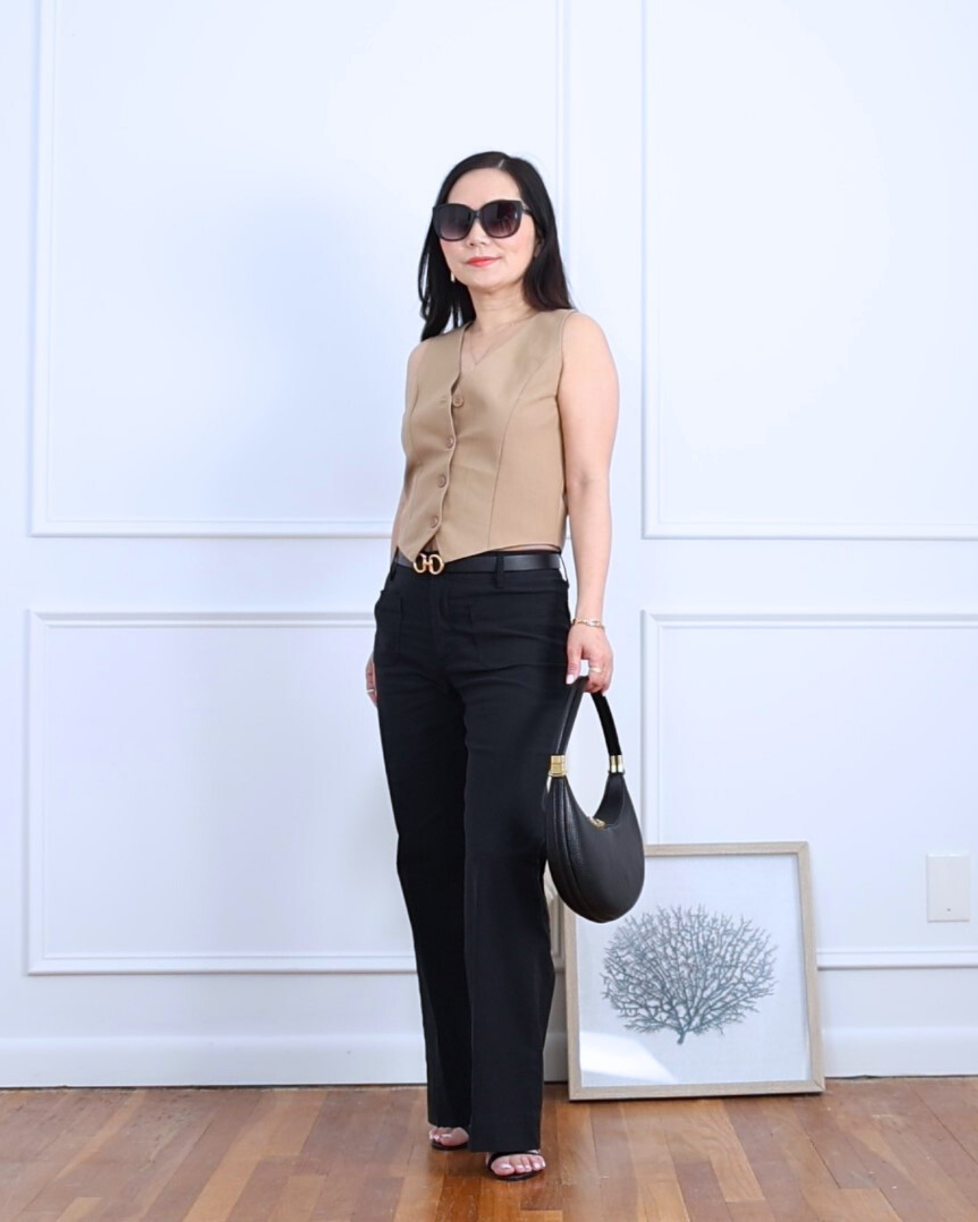 Keeping it simple and polished with a vest and pants combo—finished off with heeled sandals for a touch of elegance. I’m 5’2, wearing size S.

#LTKPetite #LTKStyleTip #LTKOver40