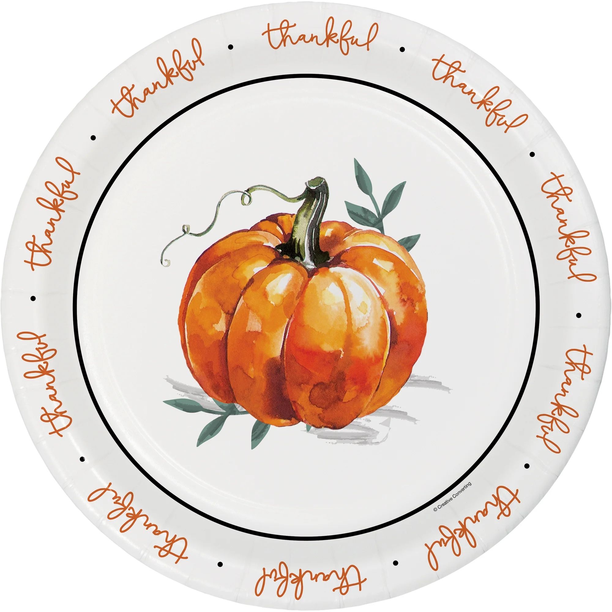 Farmhouse Thanksgiving 12" Paper Plates, 8 Ct. Way to Celebrate, Multicolor - Walmart.com | Walmart (US)