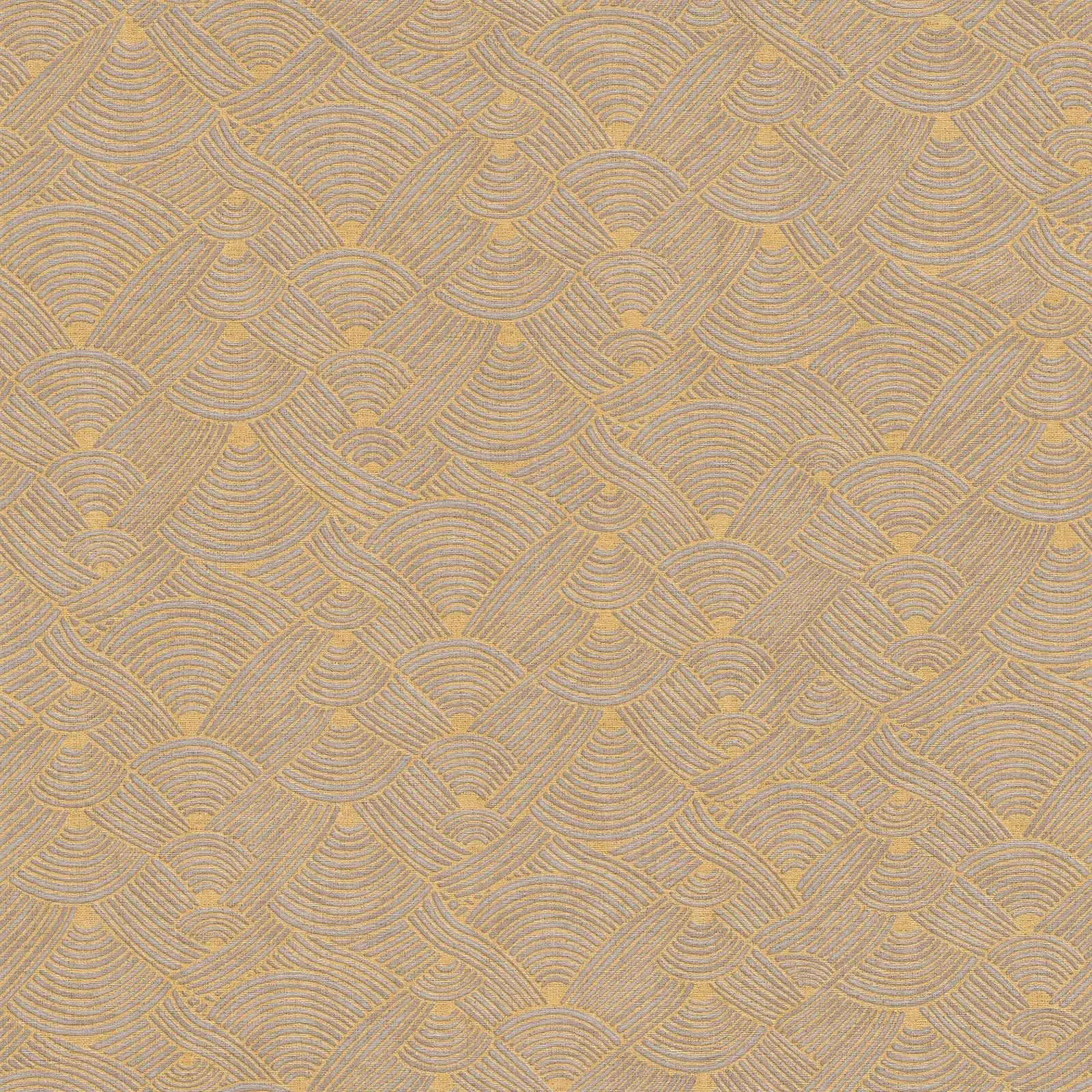 Galerie Fusion Geo Swirl Motif Yellow Wallpaper FS72033 | Lowe's