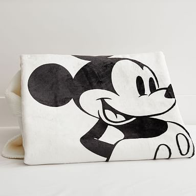 Disney Mickey Mouse Plush Sherpa Throw | Pottery Barn Teen