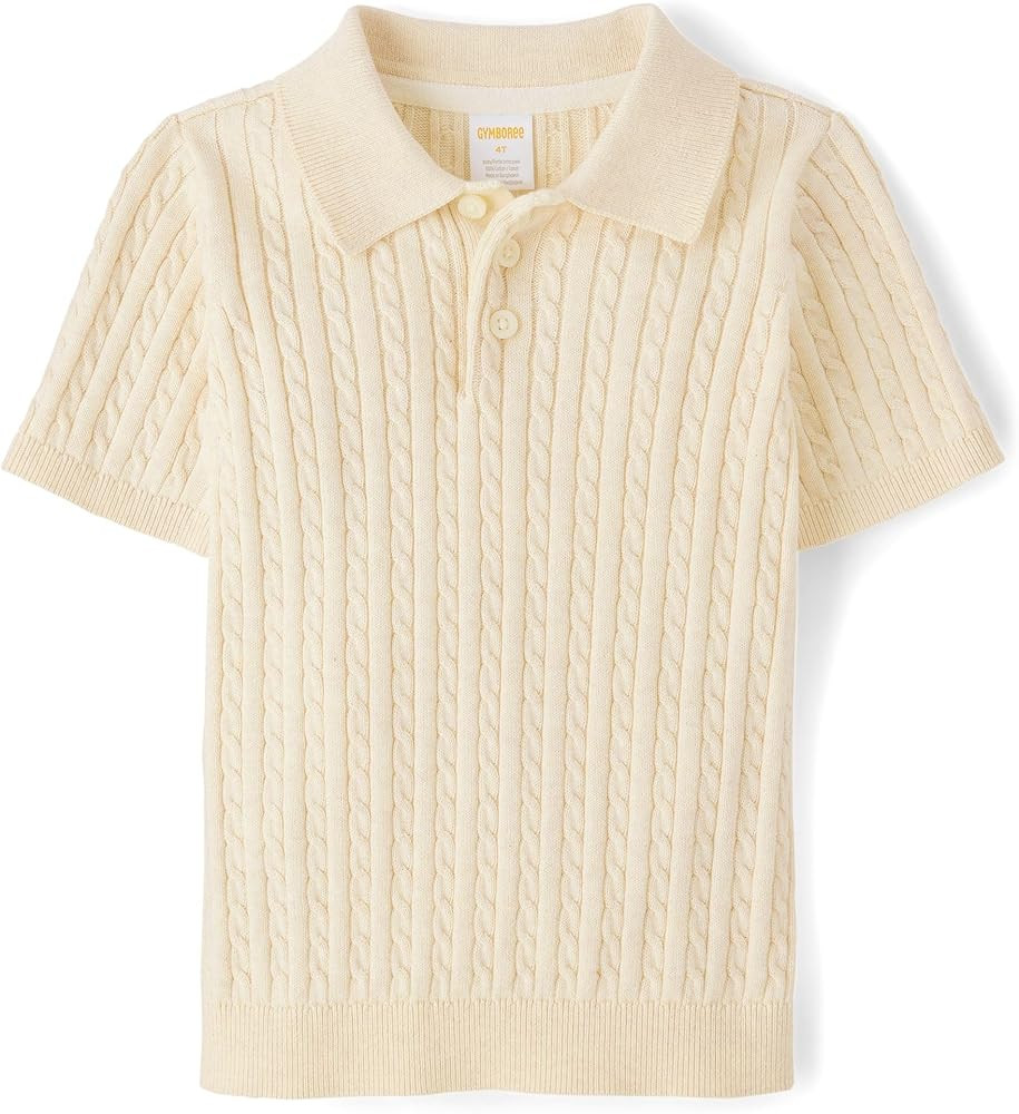 Gymboree boys And Toddler Short Sleeve Knit Sweater Polo Shirt | Amazon (US)