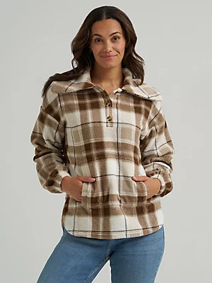 Women's Printed Sherpa Pullover | Lee Jeans