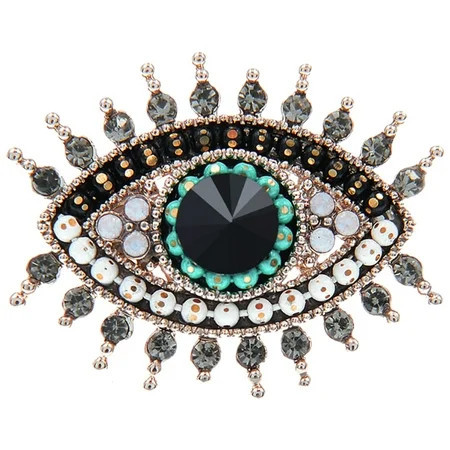 Eease Evil Eye Brooch Pin Rhinestone Brooch Women Clothes Lapel Pin Decoration Metal Pin for Shawl Scarf | Walmart (US)
