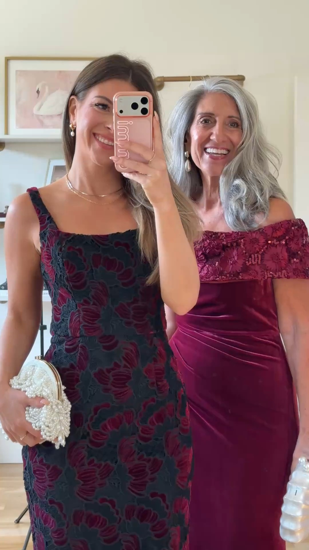 burgundy floral lace gown with a square neckline, burgundy velvet gown with an off-the-shoulder sequin-trimmed neckline mom and me formal wedding guest and mother of the bride dresses 💍

electric picks code: emerson20

I’m 5’4” and wear a size small/2 

mom is 5’4” and wears a medium/6

fall wedding guest dresses, wedding guest dresses, cocktail dresses, semi-formal dresses, black tie wedding guest dresses, destination wedding guest dresses, garden party dresses, wedding guest outfit ideas, mom & me outfits, mom & me dresses, matching outfits, mother daughter outfits, family photo outfits, wedding guest dresses, mother of the bride, mother of the groom, wedding guest outfit ideas

#LTKWedding #LTKOver40 #LTKSeasonal