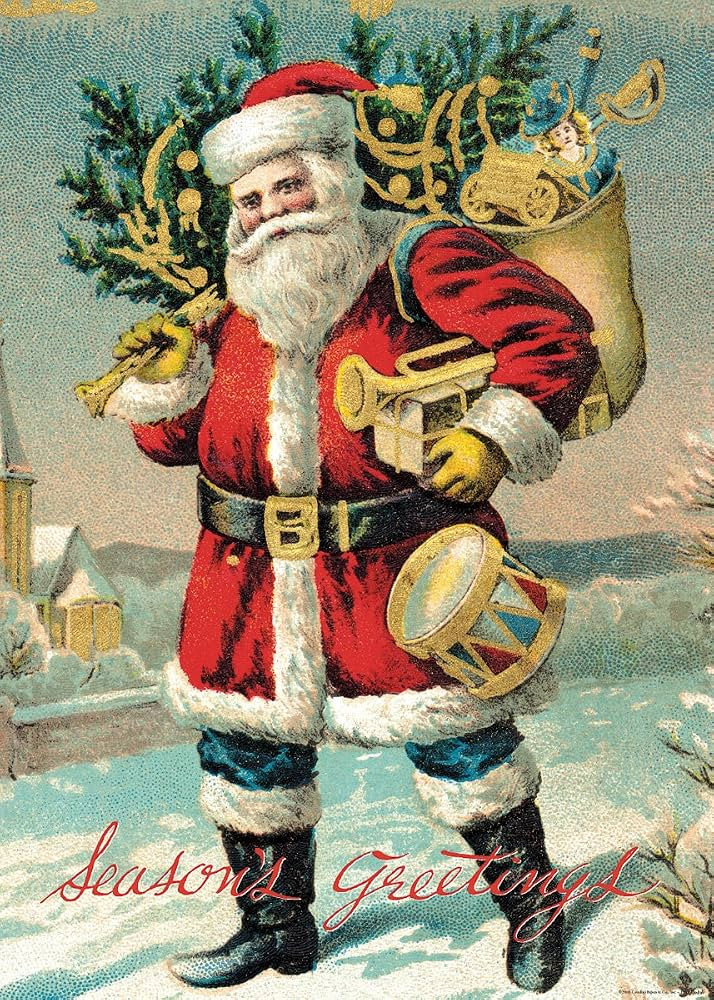 Cavallini Decorative Paper - Vintage Santa Claus 20"x28" Sheet | Amazon (US)